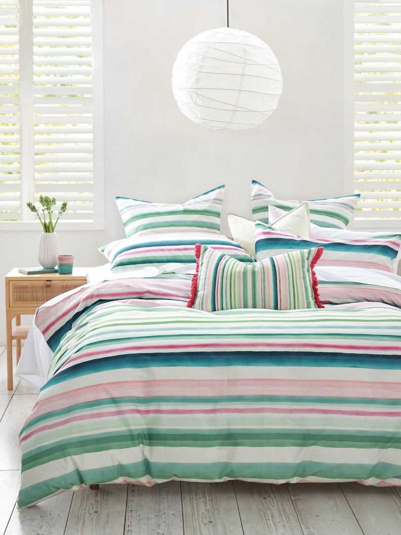 MM Linen Freya Reversible Duvet Cover Set | Cotton Percale image 6